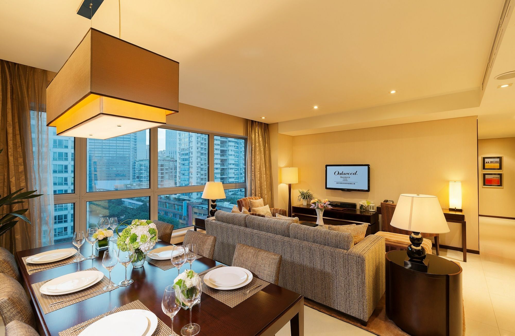 Oakwood Residence Funder Chengdu Eksteriør billede
